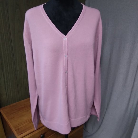 soft pink cardigan size M - see description - Picture 1 of 15